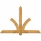 Ekena Millwork Redmond Rough Sawn Timber Gable Bracket, Western Red Cedar, 60"W x 40"H x 4"D x 4"F, 16/12 Pitch GBW060X40X0404RED00RWR - alternate 1